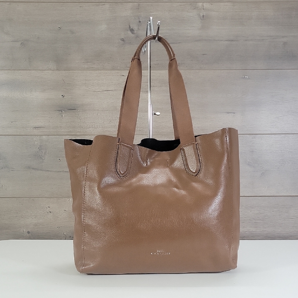 Coach Derby Brown Slouchy Leather Tote Bag F59818